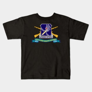 188th Glider Infantry Regiment w Br - DUI - Ribbon X 300 Kids T-Shirt